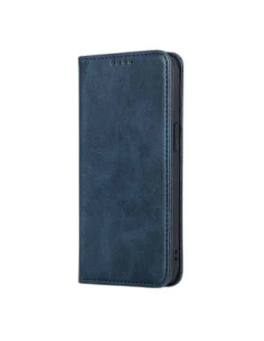 Etui Portefeuille iPhone 16 Simili-cuir avec rangement cartes Bleu