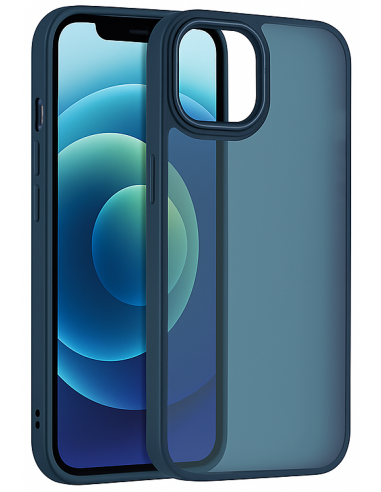 Coque iPhone 16 Pro Max Antichocs Satin Matte Bleu