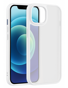 Coque antichoc iPhone 15 Pro Max Satin Matte Blanc