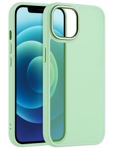 Coque antichoc iPhone 15 Pro Max Satin Matte Vert clair