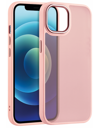 Coque antichoc iPhone 15 Pro Max Satin Matte Rose
