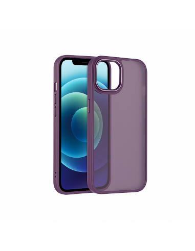 Coque antichoc iPhone 16 Plus Satin Matte Rouge foncé