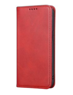Etui iPhone 17 | Fonction Stand | Fermeture magnétique | Rouge