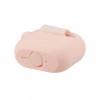 Coque silcone de protection Airpods 4 avec mousqueton - Rose