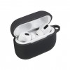 Coque silcone de protection Airpods Pro avec mousqueton - Noir