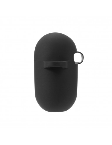 Coque silcone de protection Airpods Pro avec mousqueton - Noir