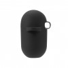 Coque silcone de protection Airpods Pro avec mousqueton - Noir