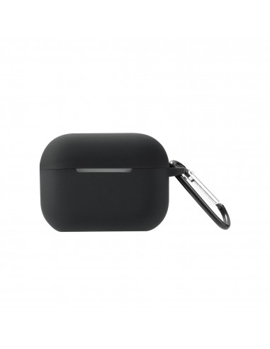 Coque silcone de protection Airpods Pro avec mousqueton - Noir