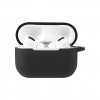 Coque silcone de protection Airpods Pro avec mousqueton - Noir