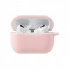 Coque silcone de protection Airpods Pro et Pro 2 avec mousqueton - Rose