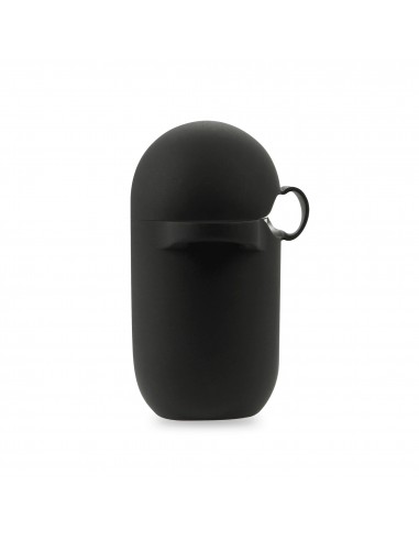 Coque silcone de protection Airpods 4 avec mousqueton - Noir