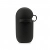 Coque silcone de protection Airpods 4 avec mousqueton - Noir