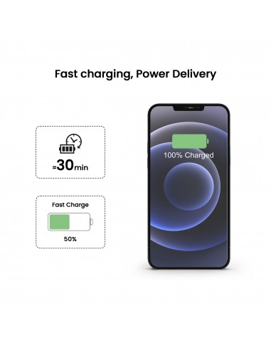 Adaptateur secteur Type C | 25W | Charge rapide | Fairplay | Noir