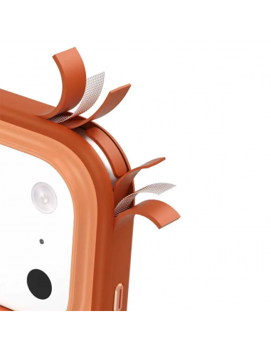 Coque iPhone 17 Pro Max MAG-CASE Compatible MagSafe Orange