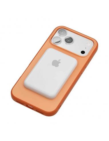 Coque iPhone 17 Pro Max MAG-CASE Compatible MagSafe Orange