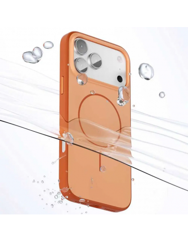 Coque iPhone 17 Pro Max MAG-CASE Compatible MagSafe Orange