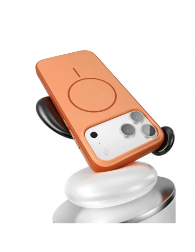Coque iPhone 17 Pro Max MAG-CASE Compatible MagSafe Orange