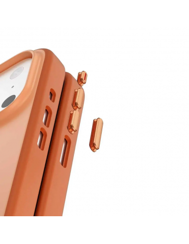 Coque iPhone 17 Pro Max MAG-CASE Compatible MagSafe Orange