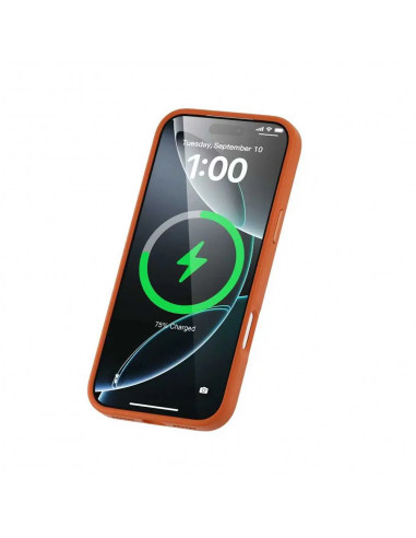 Coque iPhone 17 Pro Max MAG-CASE Compatible MagSafe Orange