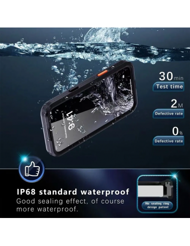 Coque étanche iPhone 17 Pro Max IP68 Redpepper ANTICHOC MagSafe Noir
