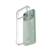 Coque Silicone Angle Renforcé + Protection Caméra iPhone 17 Pro Transparent