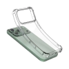 Coque Silicone Angle Renforcé + Protection Caméra iPhone 17 Pro Transparent