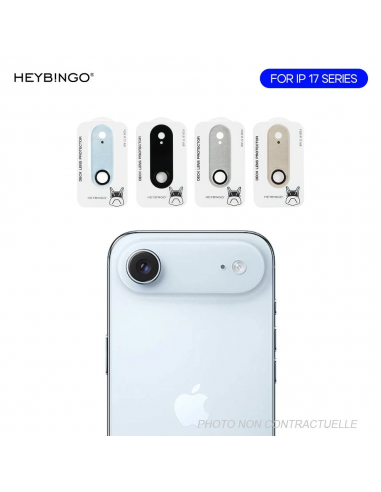 Film verre trempé intégral pour caméra arrière iPhone Air Heybingo Argent
