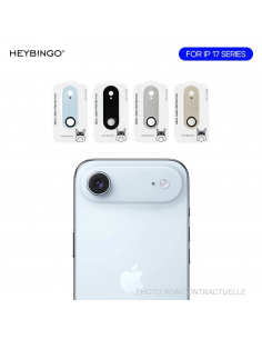 Film verre trempé intégral pour caméra arrière iPhone 17 Air Heybingo Noir