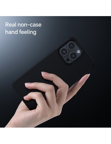 Coque iPhone 15 Pro Max Silicone Antichoc Noir - Fairplay