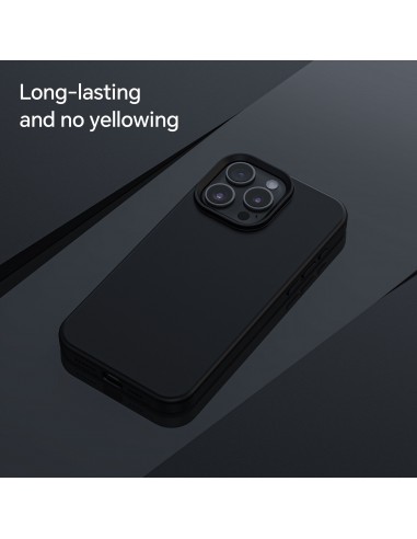 Coque iPhone 15 Pro Max Silicone Antichoc Noir - Fairplay