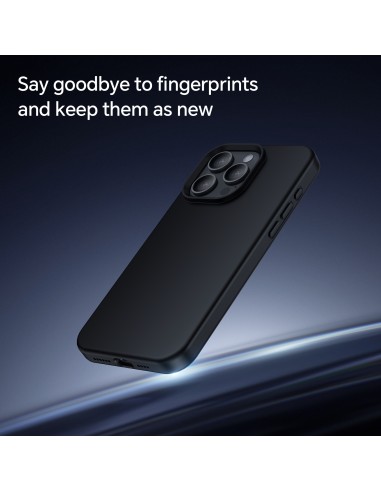 Coque iPhone 15 Pro Max Silicone Antichoc Noir - Fairplay