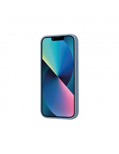 Coque antichoc iPhone 15 Pro Max Silicone - Fairplay - Bleu Givré