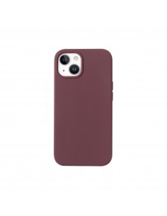 Coque antichoc iPhone 15 FAIRPLAY Silicone Bordeaux