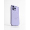 Coque en silicone SMOOTH pour iPhone 17 Compatible MagSafe Violet