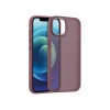 Coque antichoc iPhone 15 Pro Max Satin Matte Bordeaux