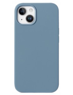 Coque antichoc iPhone 15 Pro Max Silicone - Fairplay - Bleu Givré