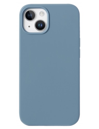 Coque antichoc iPhone 15 Pro Max Silicone - Fairplay - Bleu Givré