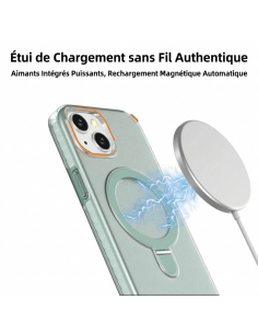Coque Silicone et PC iPhone 17 | MagSafe | Anneau Transparent 2