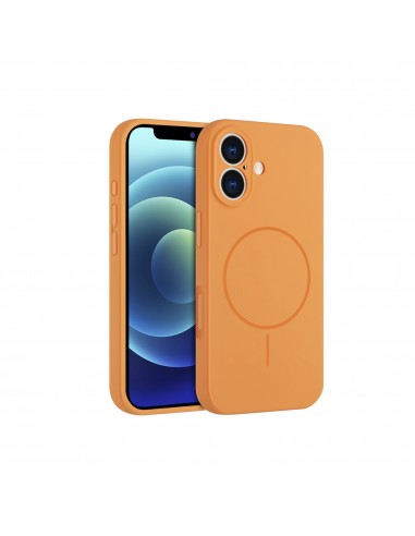 Coque silicone Fusion iPhone 17 MagSafe Orange