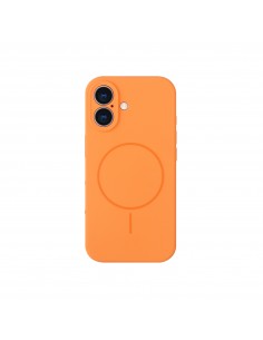 Coque silicone Fusion iPhone 17 MagSafe Orange 2