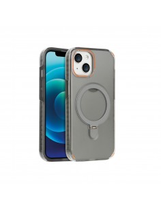 Coque Silicone et PC iPhone 17 | MagSafe | Anneau Noir