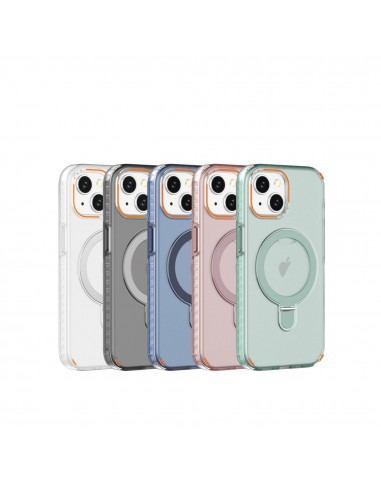 Coque Silicone et PC iPhone 17 | MagSafe | Anneau Noir