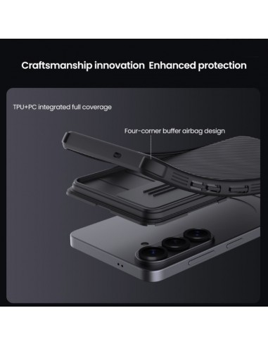 Coque Rigide Nillkin CamShield PRO Samsung Galaxy S26 Ultra - Noir - Protection Caméra Coulissante