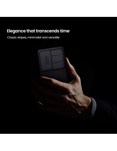 Coque Rigide Nillkin CamShield PRO Samsung Galaxy S23 Ultra - Noir - Protection Caméra Coulissante