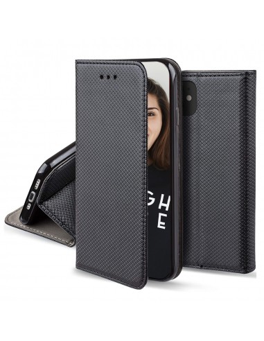 Etui iPhone 16e | Fonction Stand | Fermeture magnétique | Noir | Jaym