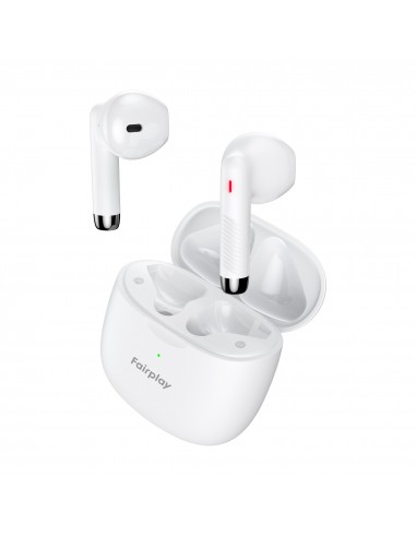 Ecouteurs bluetooth TWS Blanc - Fairplay Alsaka